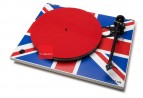 Gramofon Rega RP3 Union Flag z wkładką Elys2 z opcjonalną matą w kolorze czerwonym